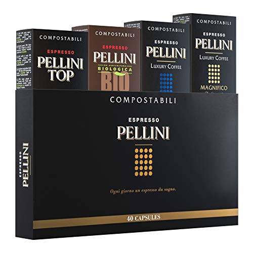 Pellini Caffè - Espresso Pellini Gift Box - 40 Cápsulas - Compatible con Máquina Nespresso