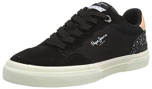 Pepe Jeans London Kenton Original Woman, Zapatillas para Mujer, 999black, 42 EU