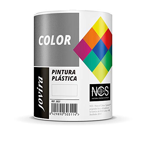 PINTURA MATE CUBRIENTE | 24 COLORES |, Pintura interior-exterior con excelente poder cubriente (750 ML, BLANCO)