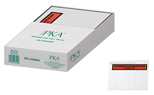 PKA Packing List - Sobres, 140 x 125 mm, 250 unidades