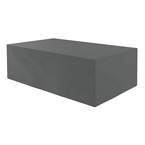 Planesium Premium Funda de Muebles de Jardín Mesa Protectora Cubierta Impermeable Tela Oxford Resistente al Desgarro Antracita 220cm x 100cm x 110cm