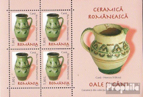 Prophila Collection Rumania Michel.-No..: Block405 2007 Rumano Cerámica (Sellos para los coleccionistas) Vidrio / Cerámica / Porcelana