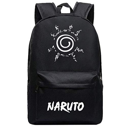 pZgfg Naruto Anime Cosplay Mochila Escolar para Computadora Portátil para Niños Y Niñas Unisex Hombre Mujer Backpack Viajes Rucksack 45 Cm De Alto 31 Cm De Ancho 18 Cm De Espesor E