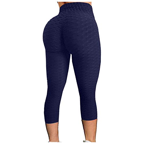 Qbesio Leggings Push Up Mujer Mallas Pantalones Deportivos Alta Cintura Elásticos Yoga Fitness, Mallas Running Muje Ropa Deportiva