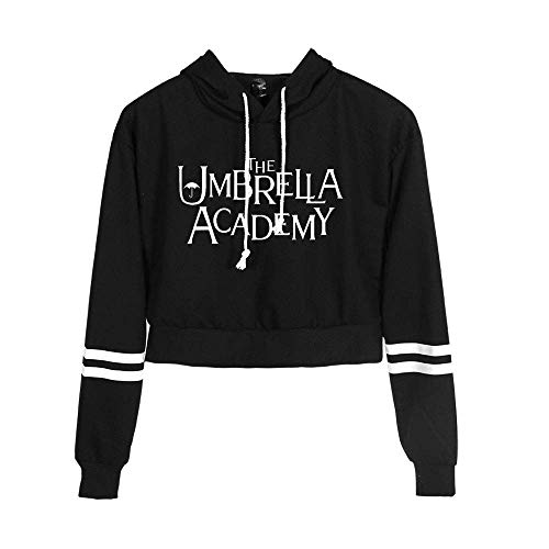 RANG The Umbrella Academy Crop Sudaderas con Capucha para Mujer Impresion Kawaii Mujeres Pullover