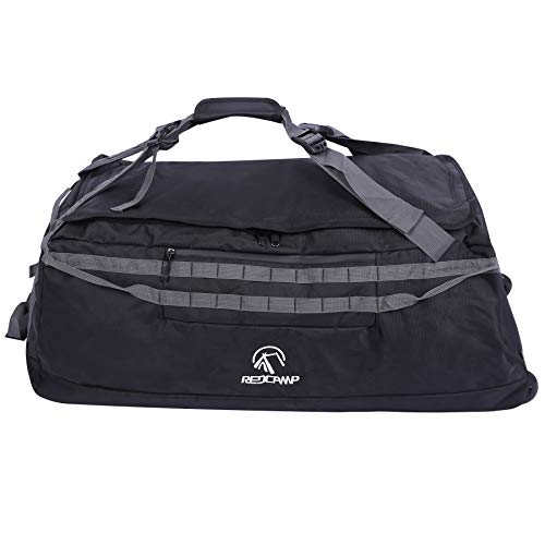 REDCAMP 85L/120L/140L Bolsa de lona con ruedas, grande plegable, bolsa de viaje con ruedas