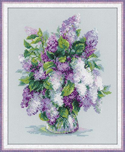 Riolis Gentle Lilac Counted Cross Stitch Kit-9.5"X11.75" 14 Count