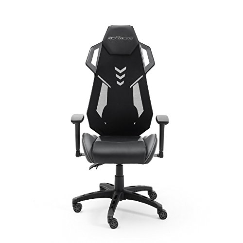 Robas Lund MC Racing Gaming de/de Escritorio/Silla de Oficina, 69 x 129 x 64 cm, Negro/Gris, 69 x 129 x 64 cm