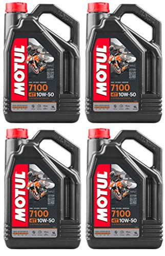 RS Motul 7100 4T 10W50 - Aceite de motor totalmente sintético, 16 litros