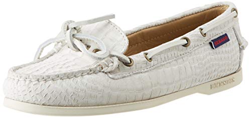 Sebago Nina Scaly W, Náuticos Mujer, Blanco (White 911), 35.5 EU