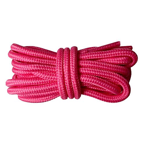 shenglan Cordones Zapatillas Deportecordones De Los Zapatos De 100Cm-160Cm De Longitud Cordones De Cordones Redondos Cordones Para Botas Voilet Rosa Púrpura Rojo-Rosa Profundo_100Cm