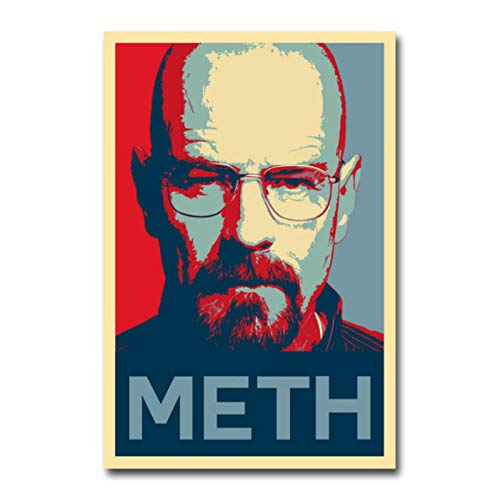 shuimanjinshan Póster de la Serie de televisión Breaking Bad con impresión de Lienzo artístico para decoración de Habitaciones 40x50cm Sin Marco P-1802