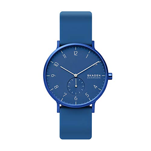 Skagen Reloj Analogico para Hombre de Cuarzo con Correa en Silicona SKW6508