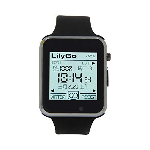 SmartFly info LilyGO T-Watch 2020 ESP32 - Reloj programable con ESP-IDF o MicroPython (negro)