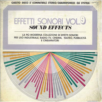 Sound effects - Effetti sonori vol.9 (Vinyl LP) Elettrotreno Treno a vapore Vecchio treno sopraelevato Trenino a vapore Locomotiva Tram della vecchia Chicago