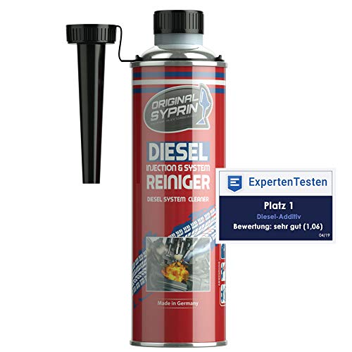 SYPRIN Diesel gasóleo Limpiador System Cleaner - Limpiador de Sistema para Motores Diesel I Limpieza del Filtro de partículas Diesel Inyectores DPF Inyectores - 500ml