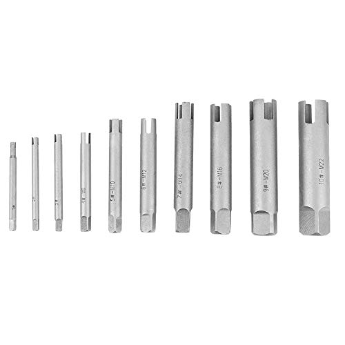 Tap Extractor 4 Flauta Removedor de Tornillo de Cabeza Rota Stripped Tap Extractor Set Acero 3 Tipos (10 Pcs)