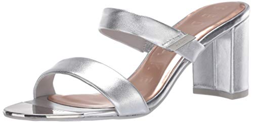 Ted Baker Rajoram, Sandalias de Punta Descubierta Mujer, Plateado (Silver Silver), 40 EU