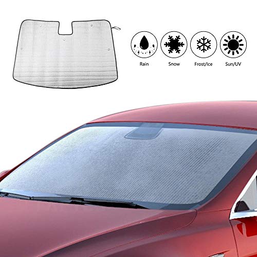 Tesla Model 3 Parasol para Parabrisa Coche Sol Sombra Coche Auto Frontal Parabrisas Protector Resistente a los Rayos UV