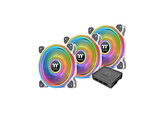 Thermaltake Riing Quad 12 RGB Radiator Fan TT Premium Edition 3 Pack - White/Case Fan