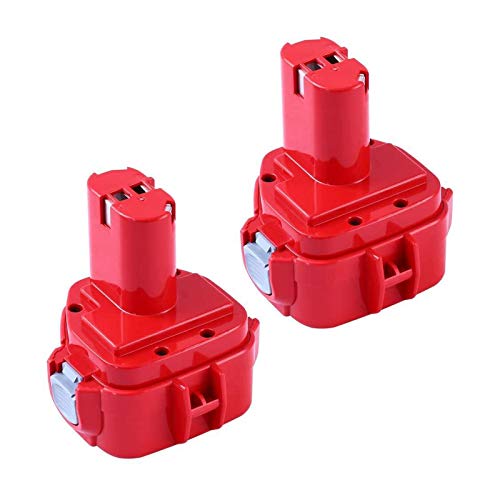 Topbatt 2 X 3.0Ah Repuesto para Makita Batería 12V Ni-MH 1222 PA12 1220 1233S 1233SA 1233 1234 1235 1235B 1235F 192696-2 192698-8 192698-A 193138-9 193157-5