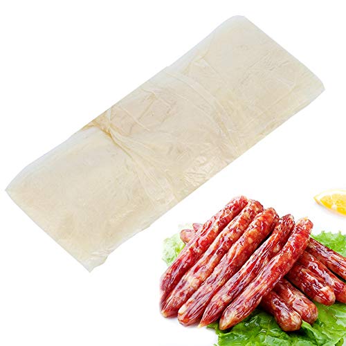 Tripas Naturales para Salchichas, Tripa de Salchicha de Secado Comestible casera de Doble Capa para Hacer Salchichas de jamón, Accesorio de Cocina (8 MX 22 mm)