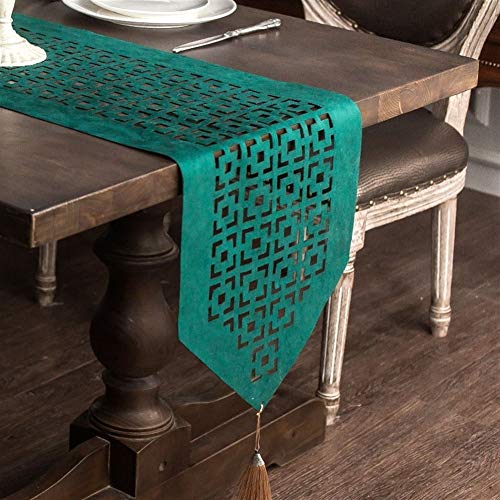 TUANZI Squisito Runner da tavolo Hueco-hacia Fuera Corredores de la Tabla de Alto Grado Ligero Rectangular Mesa de Comedor de Tela decoración del hogar de Estar Cubiertas del Zapato del gabinete per