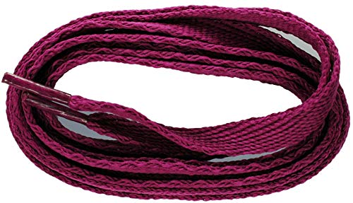 TZ Laces de Marca Plano 10mm Cordones para Zapatillas & Alto Tops - Ciruela, 210cm