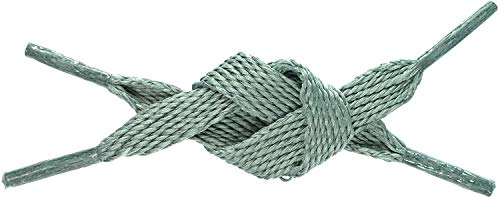 TZ Laces de Marca Plano 10mm Cordones para Zapatillas & Alto Tops - Gris, 210cm