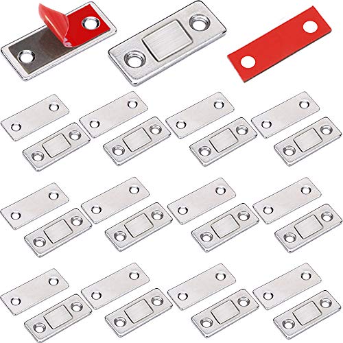 Ultra Delgado Iman Puerta Armario Jiayi 12 Piezas Tarea Pesada Magnetico Pestillo Fuerte Metal Imán Cierre Para Cocina Alacena Puerta Cerraduras Cajón Clausura Guardarropa Clausura