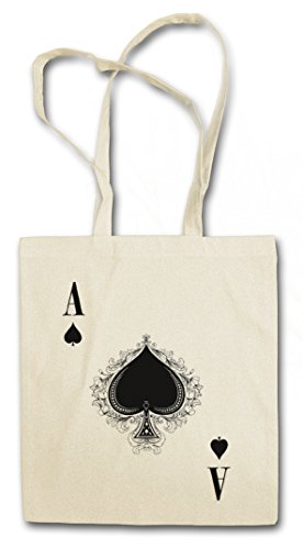 Urban Backwoods Ace of Spades III Bolsas de la Compra Reutilizables - Culo Spade Ace Poker As Card Casino Las Karte Royal Flush Pik Cards 23 Vegas