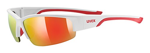 Uvex Sportstyle 215 Gafas de Ciclismo, Unisex Adulto, White Mat Red, One Size