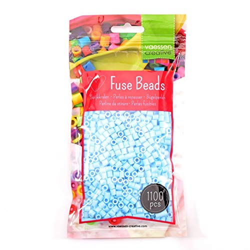 Vaessen Creative Perlas Fusibles, Plastic, Azul (Light Blue), 5mm