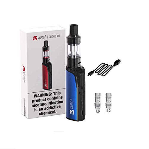 VAPTIO 30W e-cigs Cosmo Kit Built-in 1500 mAh Electronic Cigarette Vape Starter Kit No E Liquid No Nicotine (Azul)