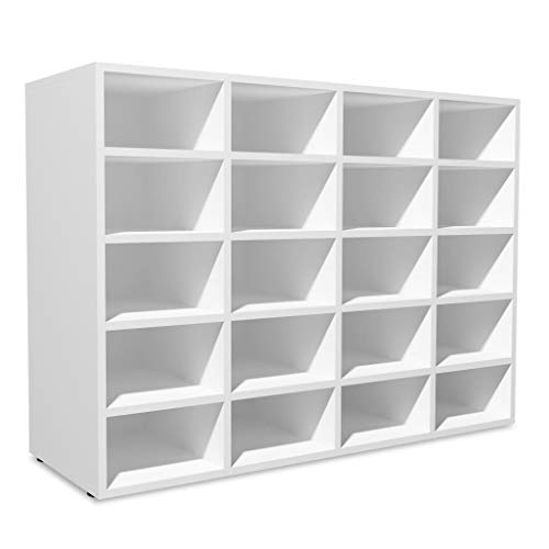 vidaXL Zapatero Madera Blanco Estante Mueble Organizador Zapatos 92x30x67,5 cm