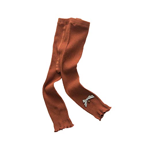 WUQIANG Medias para Niñas Medias de Las niñas - Medias de bebé - Leggings para niños, Pantyhose para niños1-8 años (Color : Orange, Size : M/Height 90-105cm)