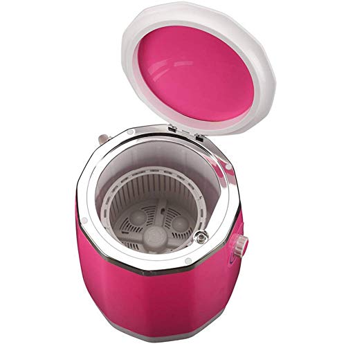 XWL Mini Lavadora Lavadora compacta Secadora Secadora portátil Mini Lavadora Alta Capacidad para apartamento, Hotel, Dormitorio Tiene hasta 1,8 kg (Color : Pink)