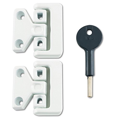 YALE V-8K106-2-WE Bloqueo de seguridad, 0 W, blanco, Set de 2 Piezas