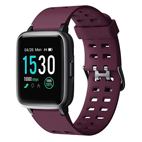 YAMAY Smartwatch, Impermeable Reloj Inteligente con Cronómetro, Pulsera Actividad Inteligente para Deporte, Reloj de Fitness con Podómetro Smartwatch Mujer Hombre