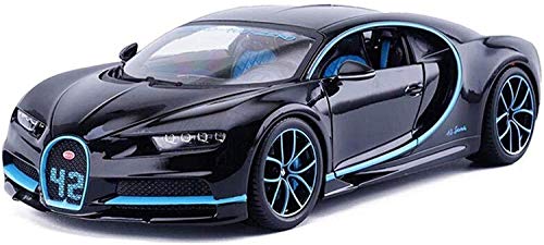 YZHM Car Modelo 1:18 Bugatti Chiron Simulación Auto Molding Estampado Estampado Coche Colección Coche Colección de Autos 25x11x6cm