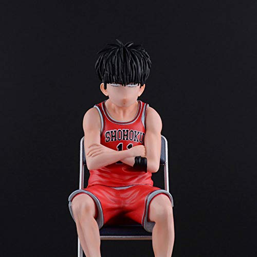 ZDYHBFE Slam Dunk Sakuragi Hanamichi Kaede Rukawa Taburete Sentado Postura Material De PVC Anime Figura Modelo Modelo Toys Regalos