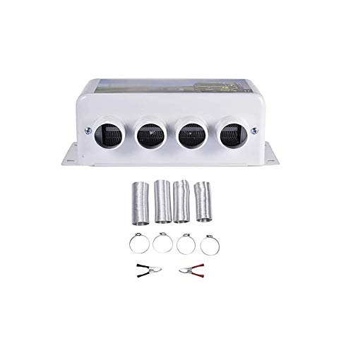 Z&LEI Calentador de automóviles, Portátil 12V / 24V Perfil bajo Cab Auxiliar Universal Cabaña Auxiliar Divididor eléctrico para Camiones de Coche de Calidez,24v