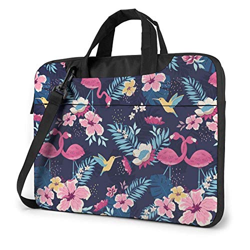 15.6 Inch Funda Bandolera Maletín para Portátil Maletín de Hombro para Negocio Viaje Flor FLA-min-go