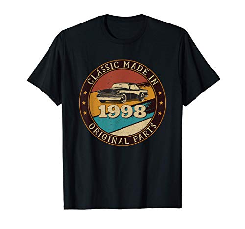 23 años de antigüedad Coche clásico retro fabricado en 1998 Camiseta
