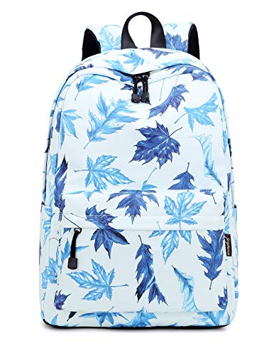 Acmebon Mochila Escolar Unisex y de Ocio Impermeable - Cartera Escolar para Niñas y Niños con Lindo Estampado (Hoja de Arce)