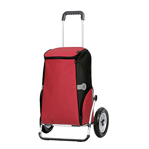 Andersen Carro de Compra Royal XXL con Bolsa Rune roja, Volumen 60L, Compartimento Termico, Marco Aluminio, Ruedas neumaticas, Defectos estéticos