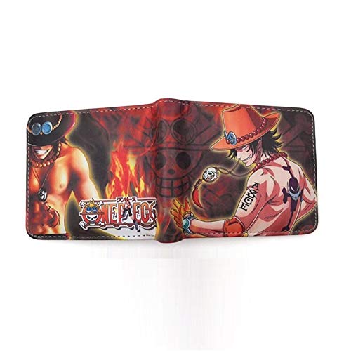 Anime Cartera One Piece Billetera Students Anime Wallet PU Monedero Mujeres Cartera Hombre Cartera