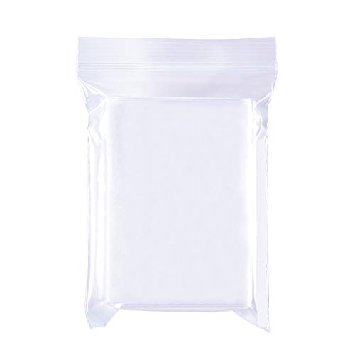 BENECREAT 200 Pack Bolsas Transparente con Cierre 7x10cm Bolsa Resellable de Plástico Multiuso para Gallete Chocolate Cuentas Joyería