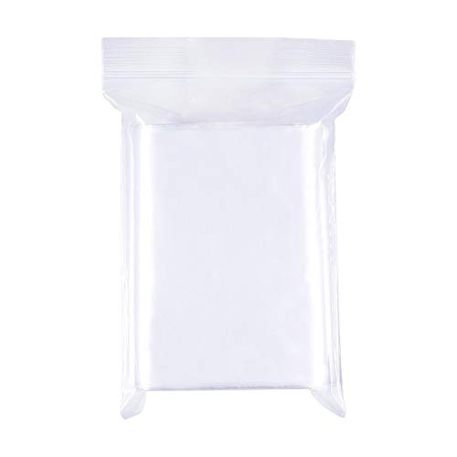 BENECREAT 200 Pack Bolsas Transparente con Cierre 8x12cm Bolsa Resellable de Plástico Multiuso para Gallete Chocolate Cuentas Joyería