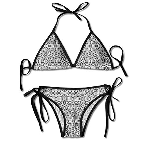 Bikini Trajes de baño Étnico Formas geométricas Antiguas Gráfico simétrico Chevron Pantalla Moderna Conjuntos de Bikini Traje de baño Traje de baño